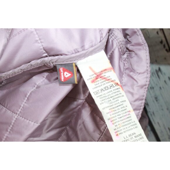 LL Bean Primaloft Packaway Hooded Jacket Vintage Lavender Size Medium - Picture 6 of 10